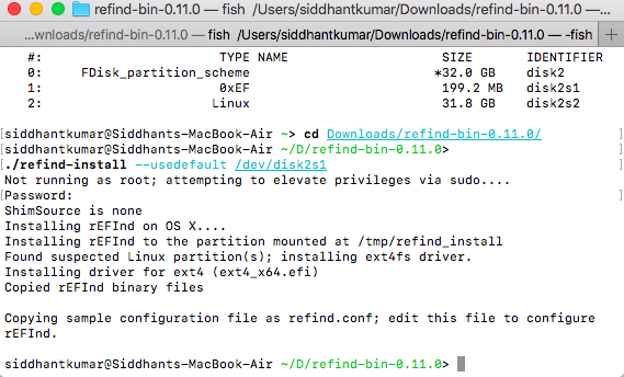 install ubuntu for mac refind